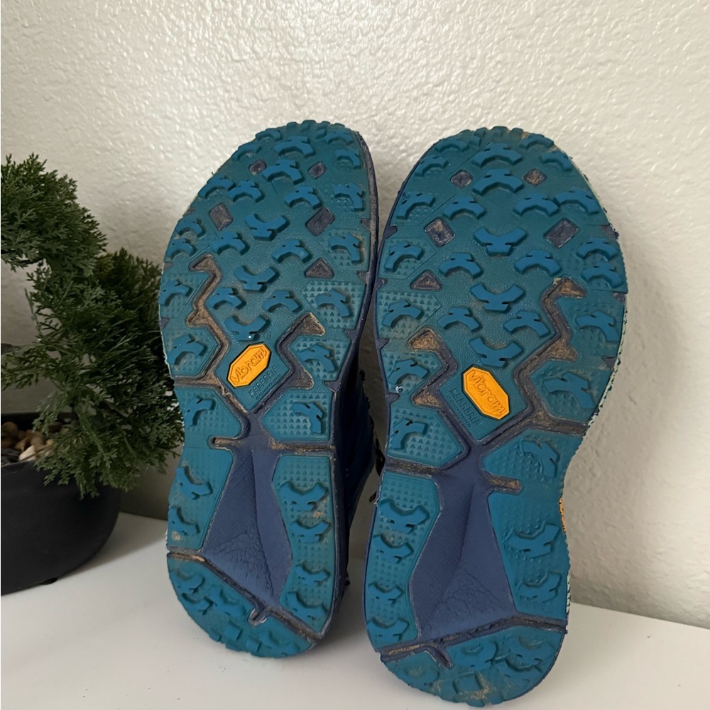 Hoka Blue and Green Athletic Shoes - Picture 7 of 9